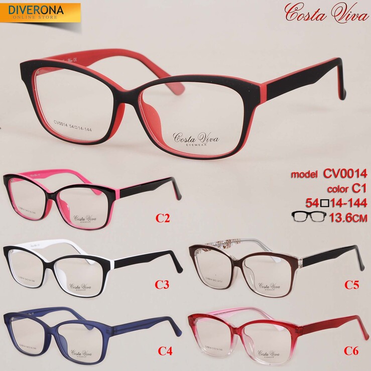 Plastic eyeglass frames Costa Viva CV0014