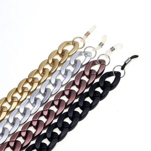 Acrylic non-slip matte chain, concave shape, for glasses and masks GB037