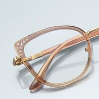 Оправа женская металлическая + TR90, линзы-блюблокеры с защитой от ультрафиолета и синего света More FCS3149