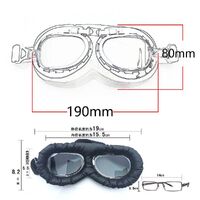 Safety shockproof sports goggles 风镜-哈雷银框-平角