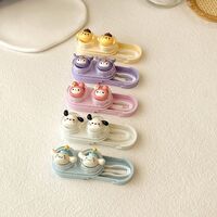 Mini soft contact lens kit retractable W-CT26兔花黄白狗