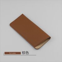 Футляр-чехол из натуральной кожи для очков с подкладкой из микрофибры ZY003