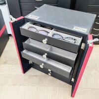 Floor office box - display case for frames and glasses, with combination locks, for 64 slots JS-C230918