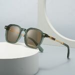 Plastic + metal retro round sunglasses for men Elit 6109-EL