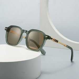 Plastic + metal retro round sunglasses for men Elit 6109-EL