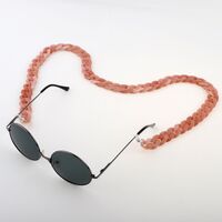 Acrylic non-slip chain, concave shape, for glasses and masks GB012