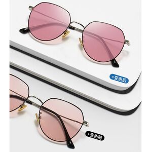 Очки металлические фотохромные с защитой от синего света 9629-GT