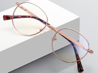 Кound person   style metal blue blocker frames for glasses MORE 3057