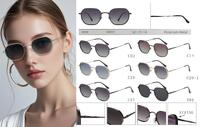 Polarized metal sunglasses for women Leke LK34057