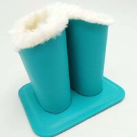 Double eyeglasses and accessories plush case stand holder H008-4-HE