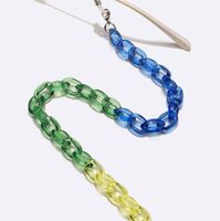 Acrylic non-slip chain, transparent color, for glasses and masks GL1712