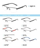 Металлическая оправа с дужками из материала TR-90 HQ01-15