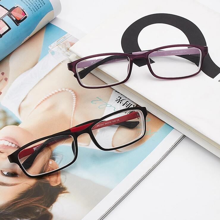 TR90 eyeglasses J1331, diopters from 0.00 to -6.00, not centered