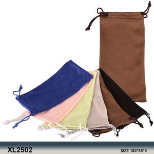 Glasses microfiber case textile bag XL2502, 90*185 mm