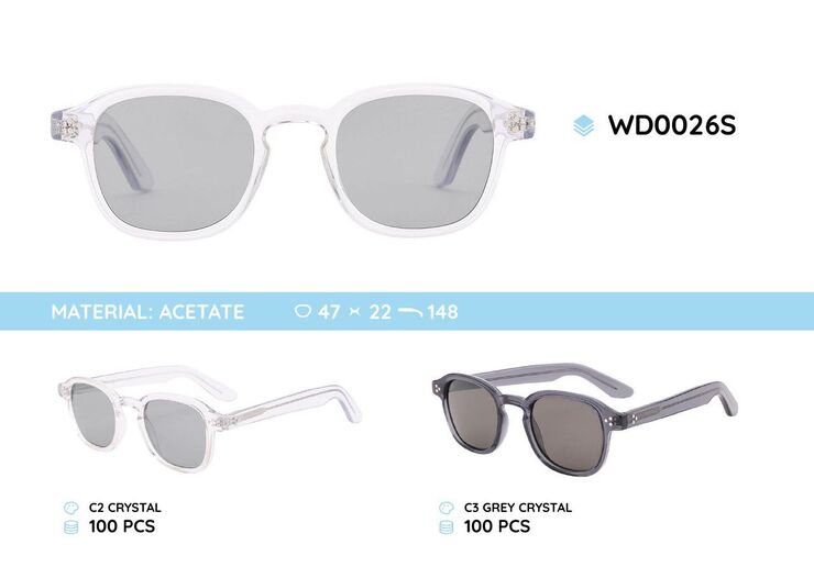 Acetate frames polaraized sunglasses WD0026S