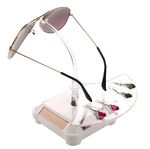 Tabletop glasses and accessories stand - solar powered revolving display ZTY002