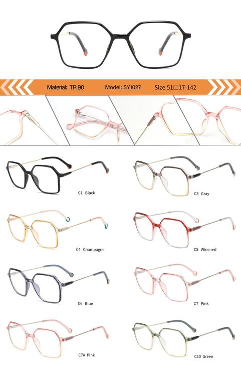 Оправа пластиковая из TR90 женская с флексом SY1027-DA