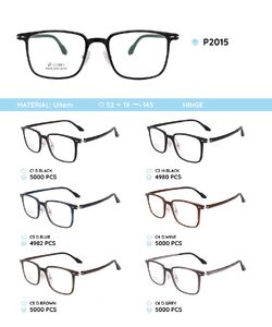 Plastic Ultem eyeglasses frame P2015