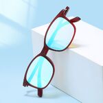 Blue Block TR90 glasses with blue light protection for colorblind people, with case KY818-7色盲