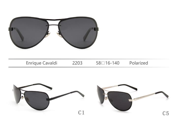 Polarized metal sunglasses Enrique Cavaldi EC2203