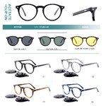 Оправа пластиковая из материала ацетат + насадка поляризационная солнцезащитная (клипон) Big City M1118S