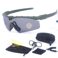 Safety shockproof tactical goggles +3 caps 战术-3.0近视套装