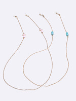 Set of two glasses chain with butterfly rhinestone GM124