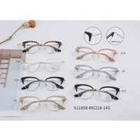 Оправа комбинированная (металл + TR90) с линзами Blue Ray Cut и флексами MAMO S11858