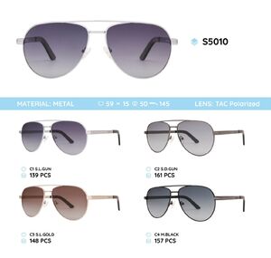 Metal frame polarized sunglasses S5010
