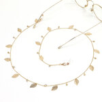 Leaves metal eyeglass chain GL1059