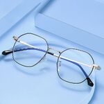 Metal glasses with blue light and UV protection 9673-2-GT