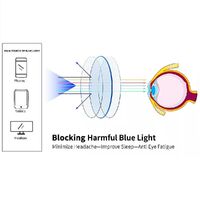 Фотохромные серые пластиковые линзы, индекс 1.56, с покрытием UV410 