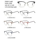Protective metal glasses with anti-blue light lenses Landi LD0320