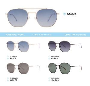Metal frame polarized sunglasses S5004
