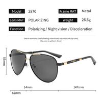 Photochromic glasses with blue light and UV protection 2870-GT