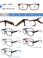 Plastic acetate frame for glasses with spring hinges Big City V9103
