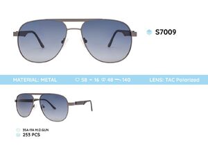 Metal frame polarized sunglasses S7009