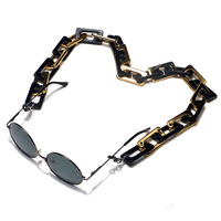 Natural green stone glasses chain GL1208