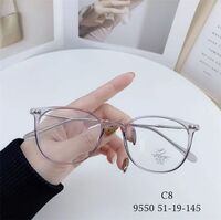 Hybrid frame, metal + TR90, with Blue Block coating SANTA 9550