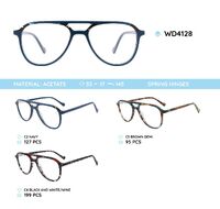 Plastic glasses with blue light protection for women 4128-PN