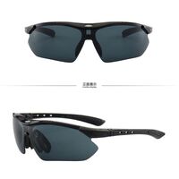 Safety shockproof windproof tactical semi-rimless goggles T9138 (7877)