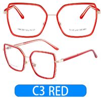Combined frame (metal + TR90) or glasses with blue light protection, with spring hinges FA87089 