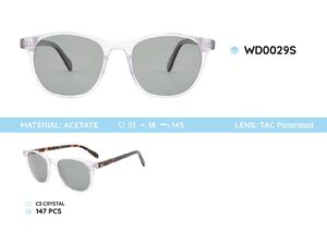 Acetate frames polarized sunglasses WD0029S