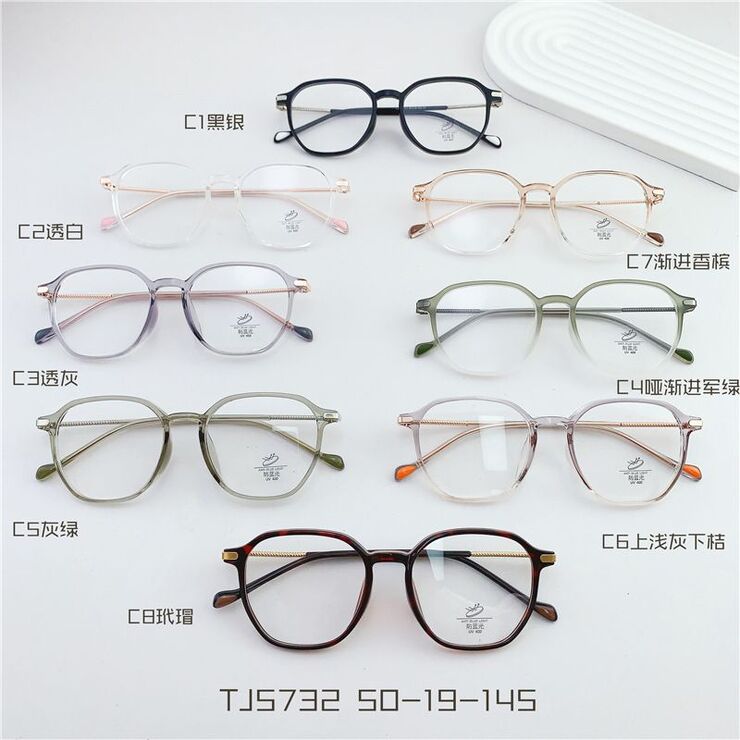 Hybrid metal + TR90 frame, with Blue Block coating SANTA TJ5732