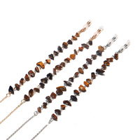 Natural colorful stone glasses chain GL1204