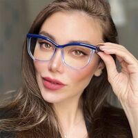 Plastic glasses with blue light protection for women 97197-PN