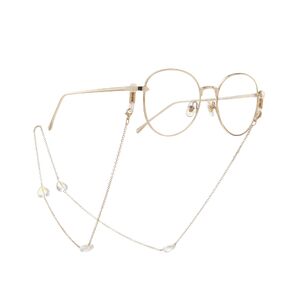 Metal non-slip chain, with crystal heart-shaped, for glasses and masks GA075
