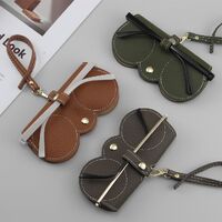 Футляр-чехол из натуральной кожи для очков с подкладкой из микрофибры ZY001