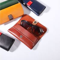Genuine leather glasses case BR5049
