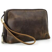 Сумка-барсетка для очков и девайсов из натуральной кожи с ремешком MC1034